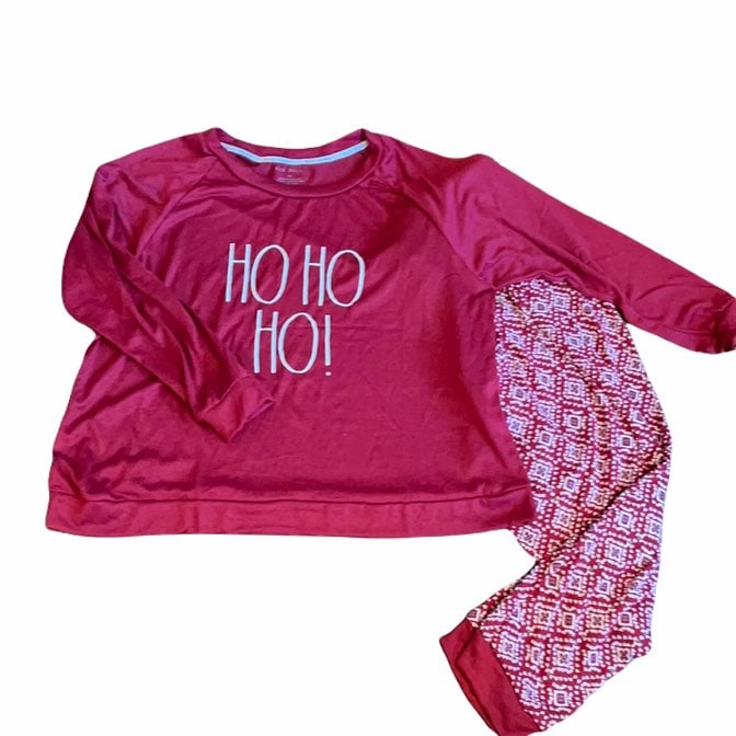 Rae Dunn Christmas Ho Ho Ho Plus Size 2X Pajamas