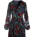 Boston Proper Rose Burnout Wrap Dress sizes M and XS Brand new