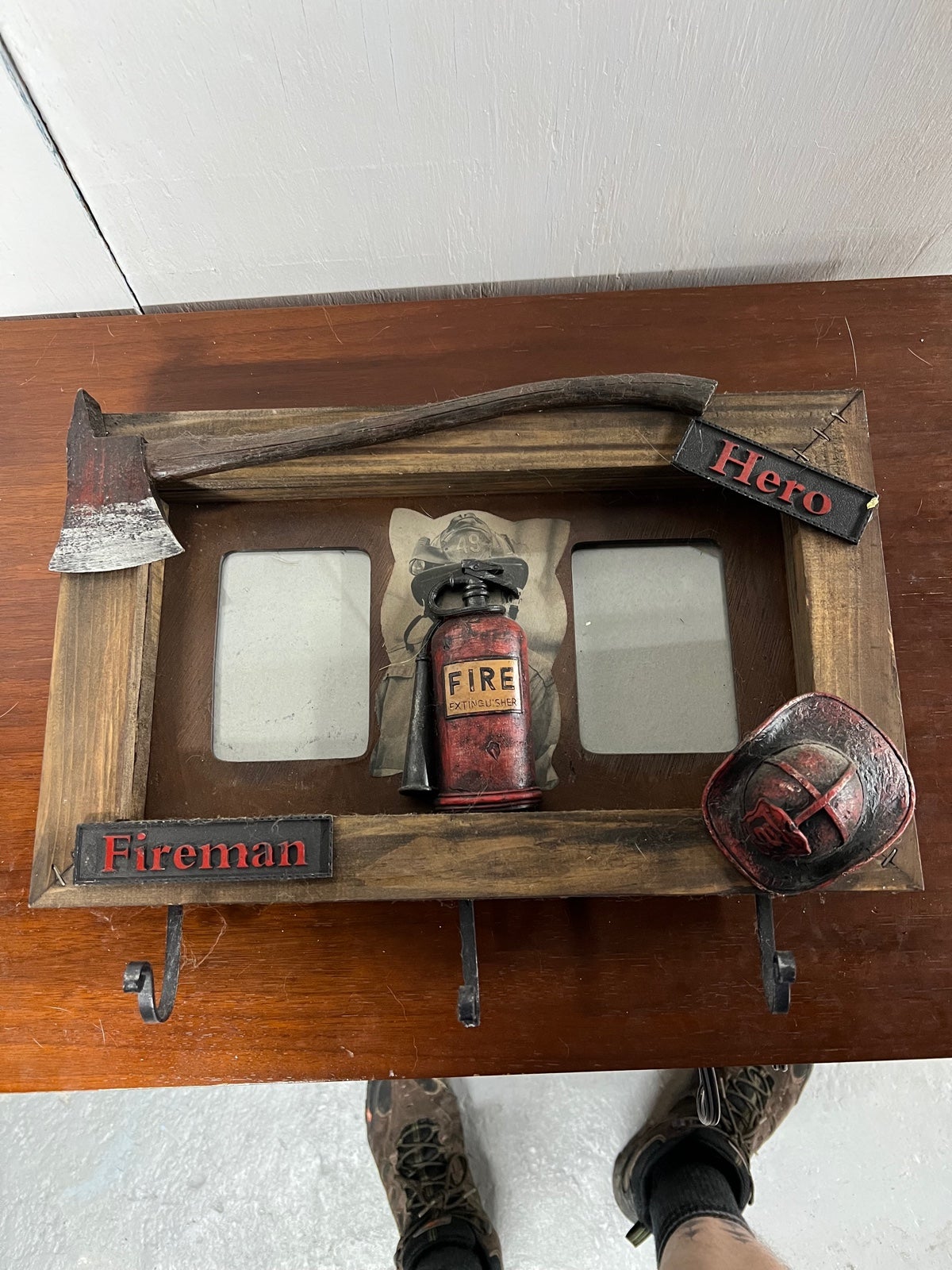 Firefighter picture frame