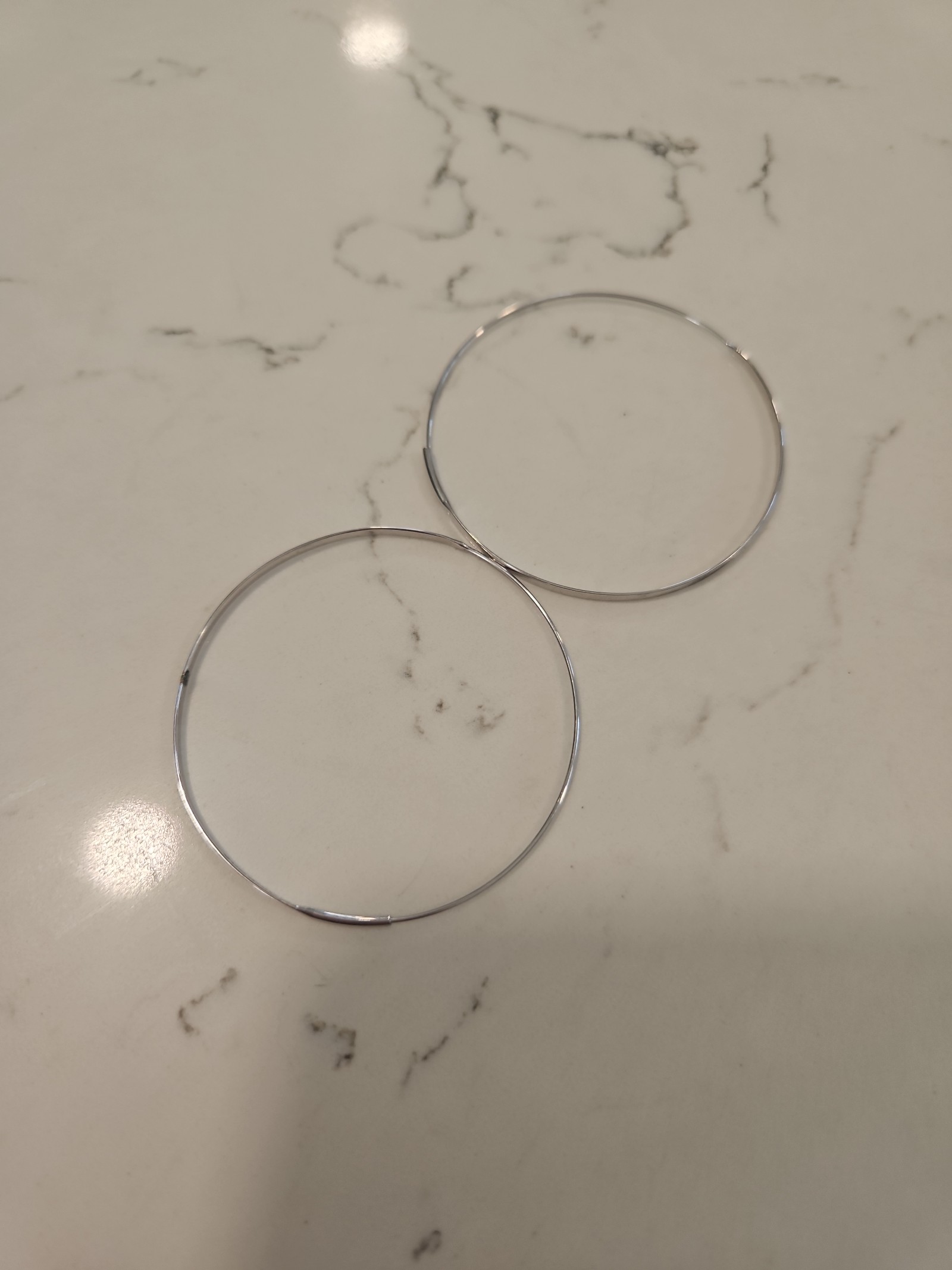 Lana 2 14kt white gold earrings / FREE SHIPPING