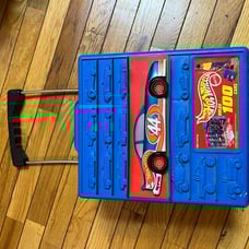1997 hot wheels 100 cars carry case that rolls and handle