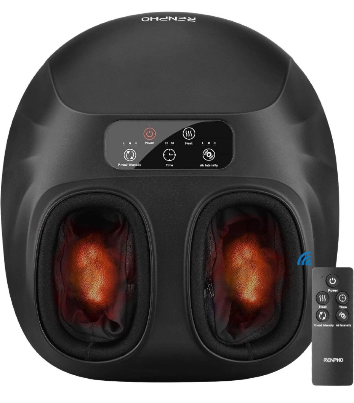 Shiatsu foot massager with heat