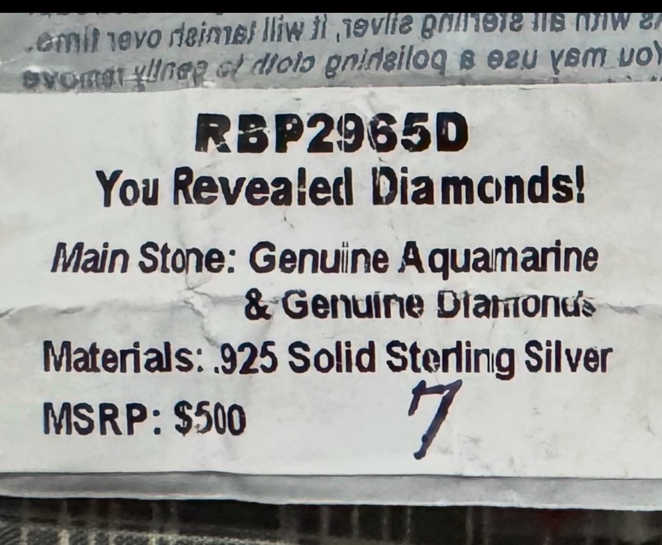 BP March Birthstone and Diamonds