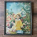 Vintage 1920s 30s Framed Print Blowing Bubbles Fairy Frances Tipton Hunter 14x11