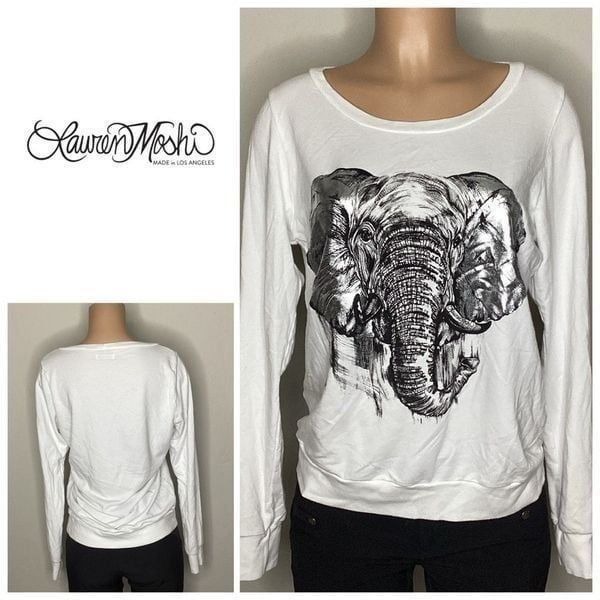 New. Lauren Moshi Elephant sweatshirt. Small. Retails 158