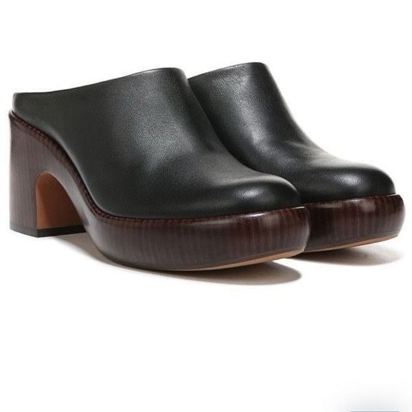 Vince Navina Leather Mule black women's size 9