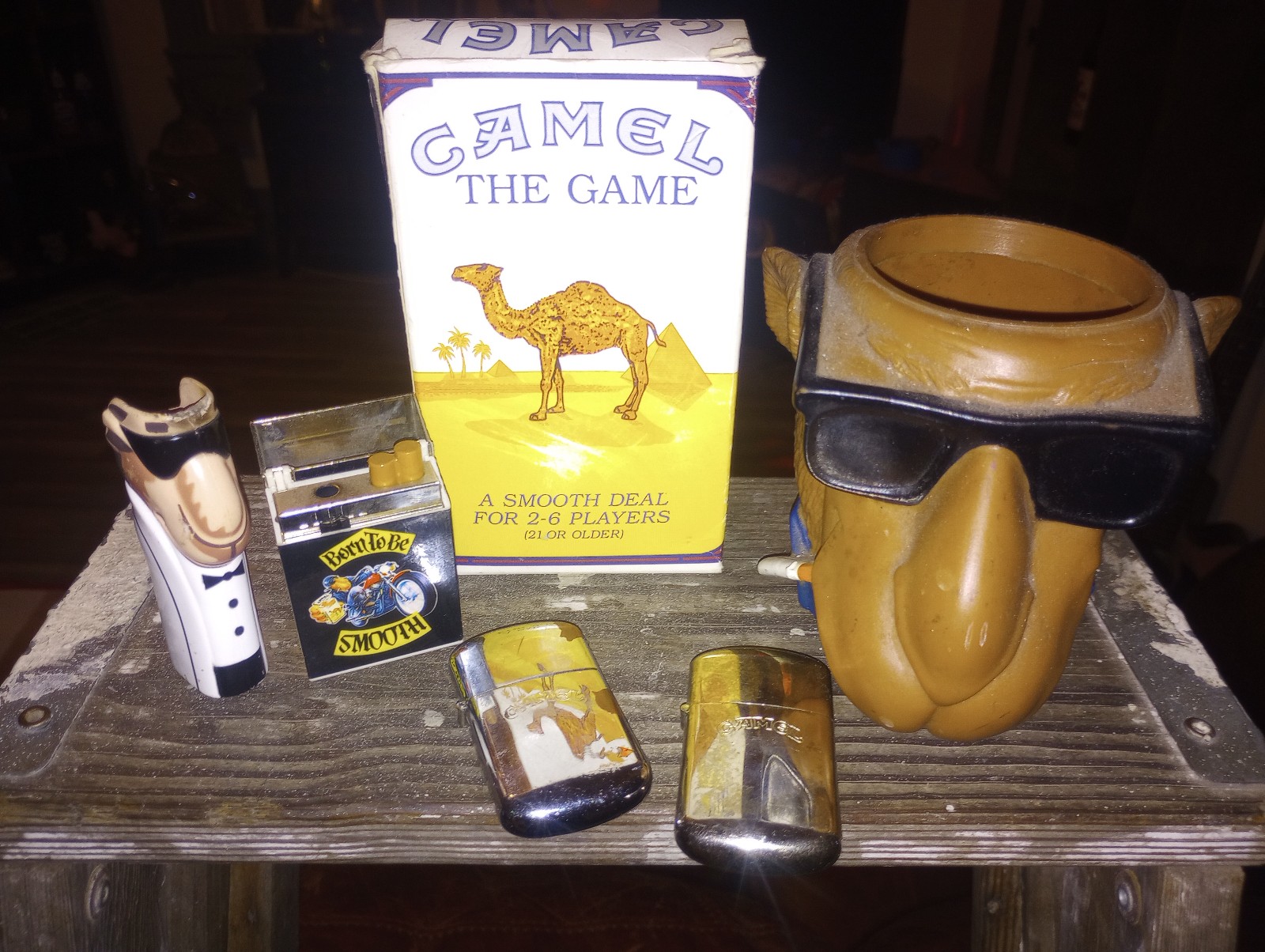 Vintage camel cigarette collectibles