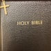 Nelson Young Reader's Bible NIB 1972 #114Z Zipper W/ Cross Black Faux Leather