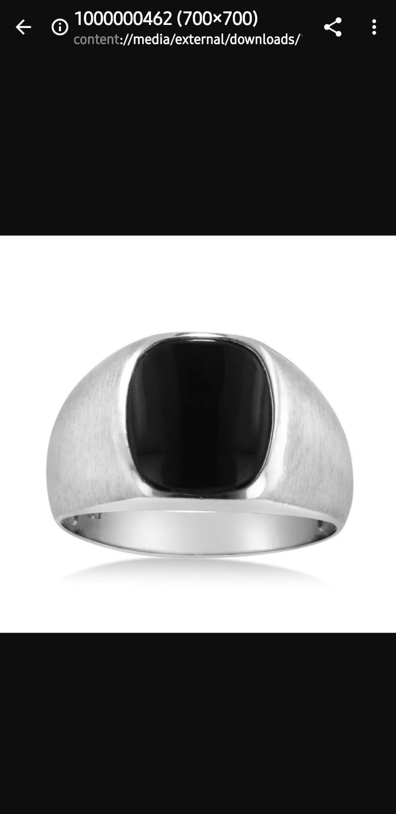 VINTAGE black onyx Ring
