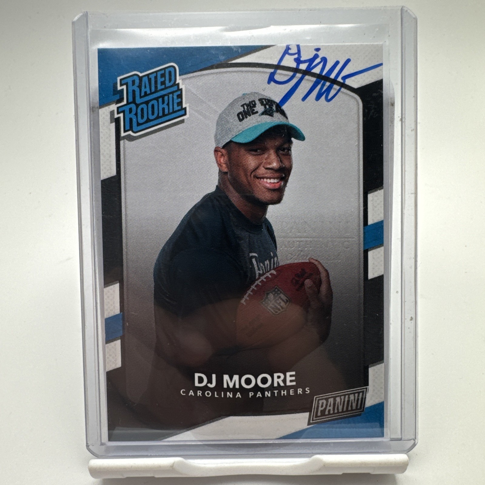 2018 Panini Donruss Rated Rookie Personal Edition DJ Moore Rookie Card RC Auto