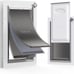 Baboni 3-Flaps Pet Door Interior Exterior Steel Frame Telescoping Tunnel Medium