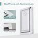 Baboni 3-Flaps Pet Door Interior Exterior Steel Frame Telescoping Tunnel Medium