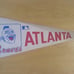 Vintage 60s Atlanta Braves MLB Pennant Flag