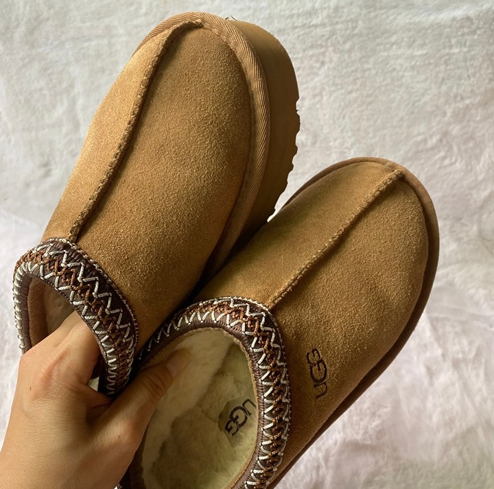 NEW Authentic UGG Brand Women's Tazz Platform Slipper Shoes Chestnut Size 10