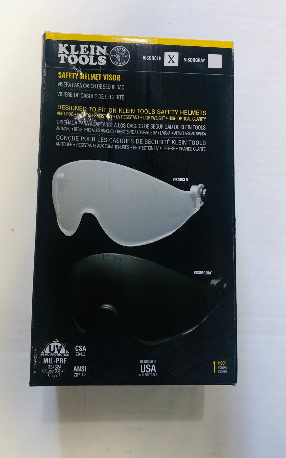 Klein Tools Safety Helmet Visor, Clear