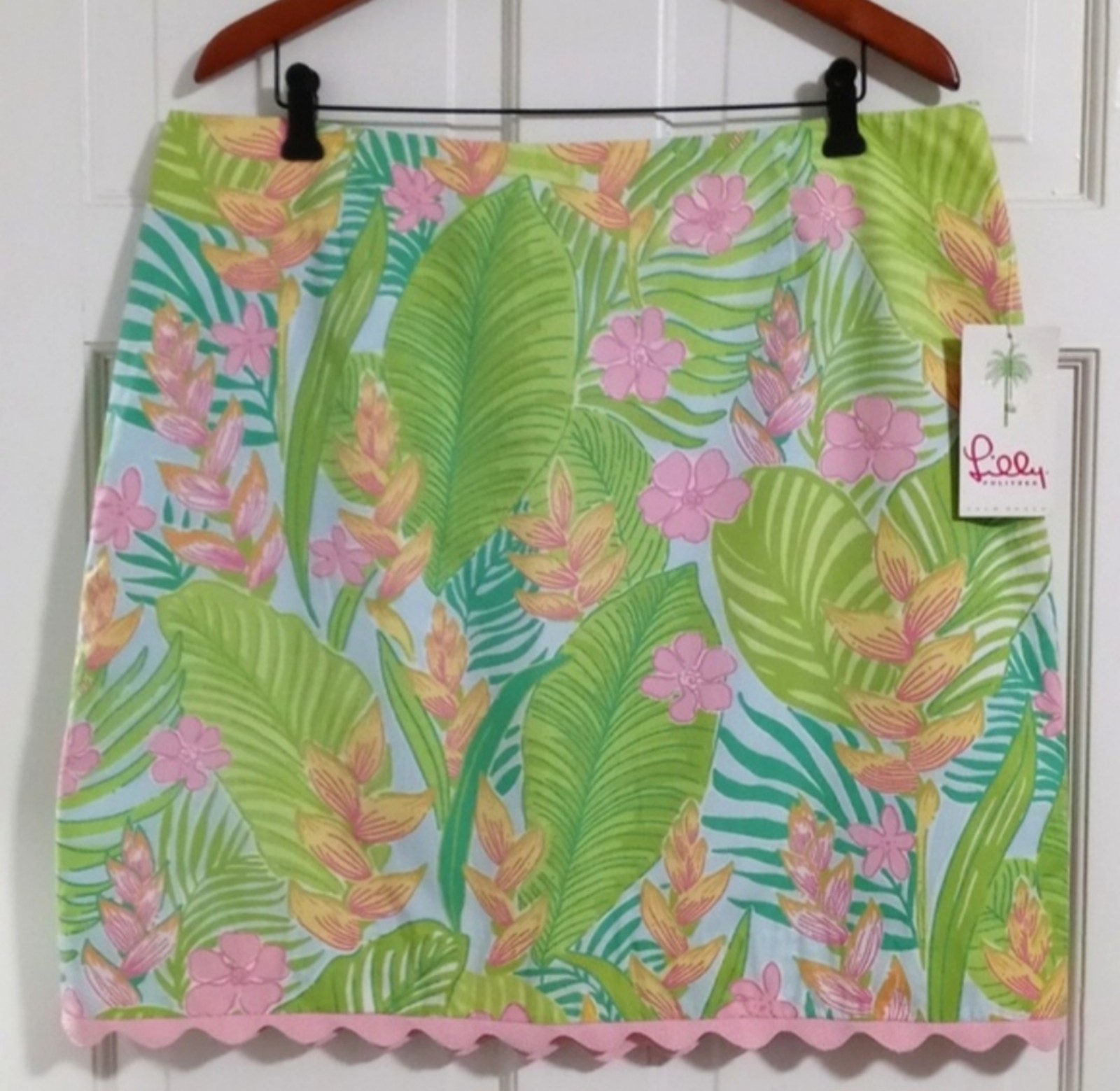 SIZE 16 NWT RARE/VTG/White Label Lilly Pulitzer - Simple Skirt