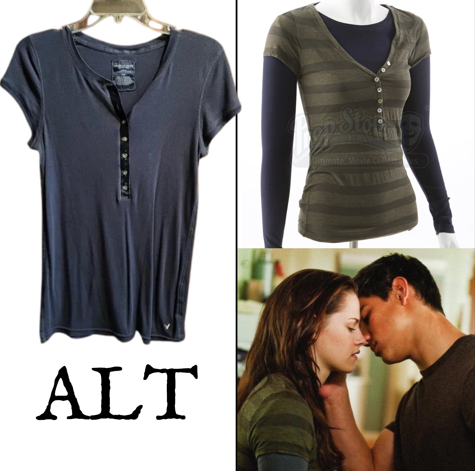 ASO Bella Swan Twilight New Moon henley shirt ALT