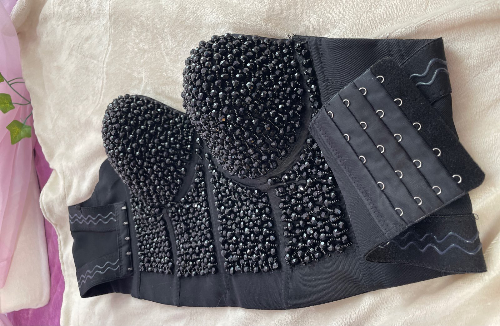 Rhinestone corset top
