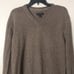 John w Nordstrom light brown 100% cashmere fall v neck pullover sweater large