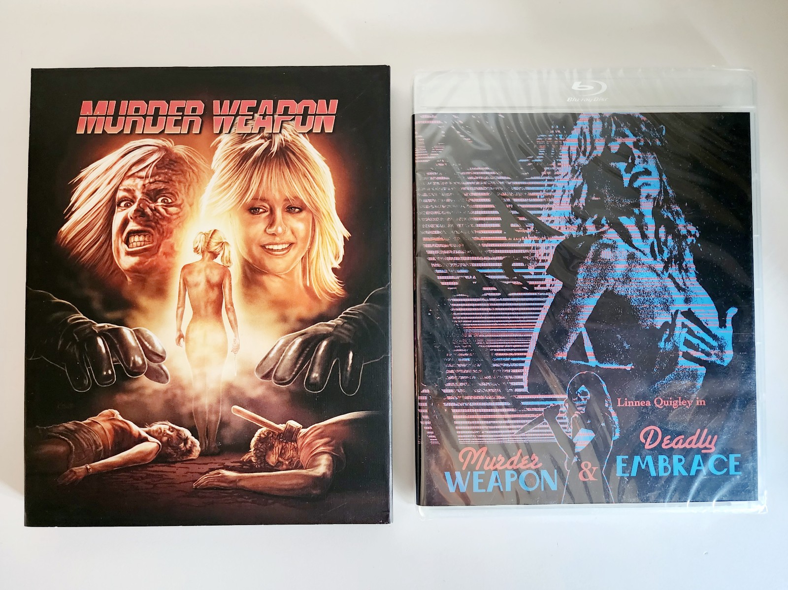 Murder Weapon/Deadly Embrace: Blu Ray w/ Slipcover Sealed New Mint Ships in Box