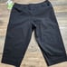 NEW Lizgolf by Liz Claiborne Woman Audra Performance Black Cropped Capri Pants
