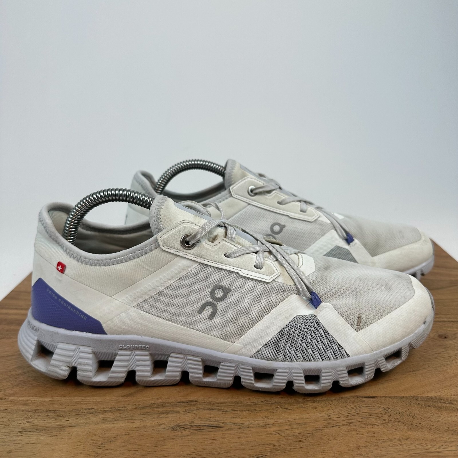 Womens On Cloud X 3 AD White Athletic Running Sneakers Shoes Size 10 M GUC