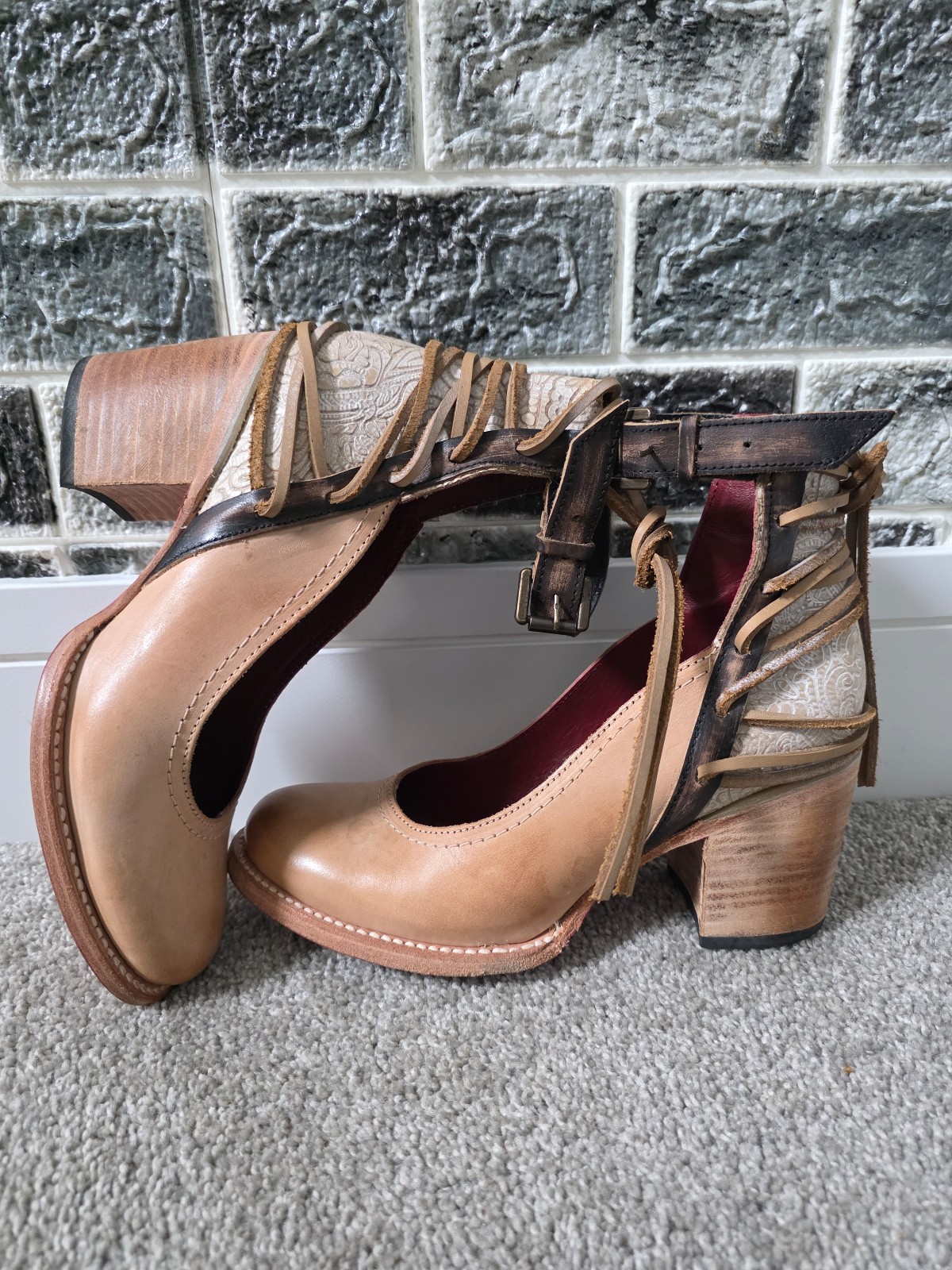 Freebird By Steven Women's Raeanne 8 Leather Heeled Shoes Size 8