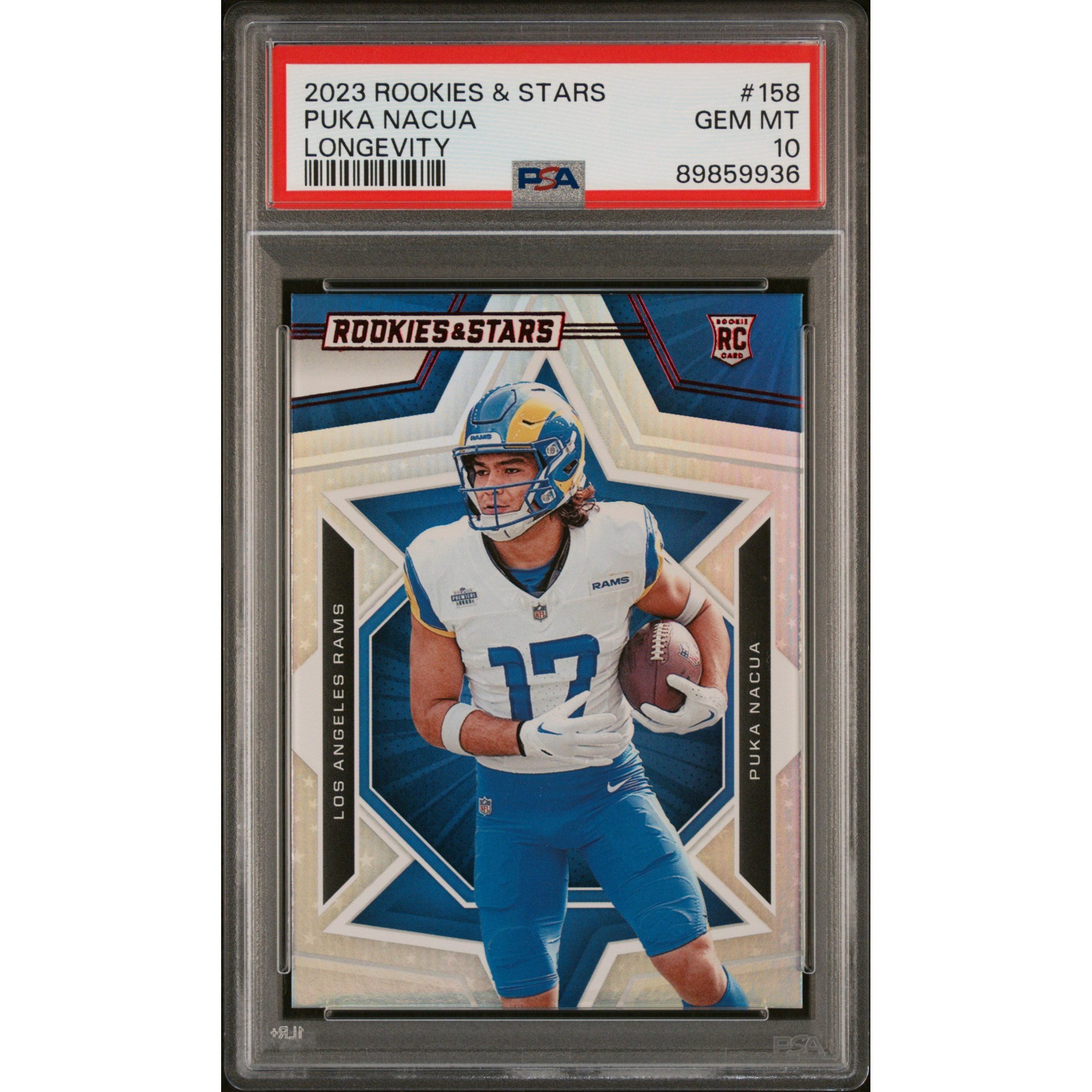 Graded 2023 Panini Rookies & Stars Puka Nacua #158 Longevity Rookie  Card PSA 10