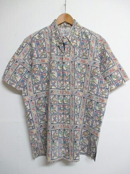 Reinspooner Sports Print Hawaiian Aloha Shirt, Short Sleeve