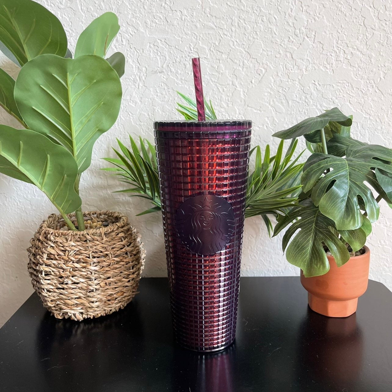Starbucks Purple Grid Tumbler