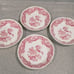 Cambridge Wood and Sons Woods & Sons Woods Ware Red & White English China BOWLS
