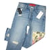 NWT Mother x Carolyn Murphy Patchwork Tomcat Ankle in New Hobbies Jeans 27