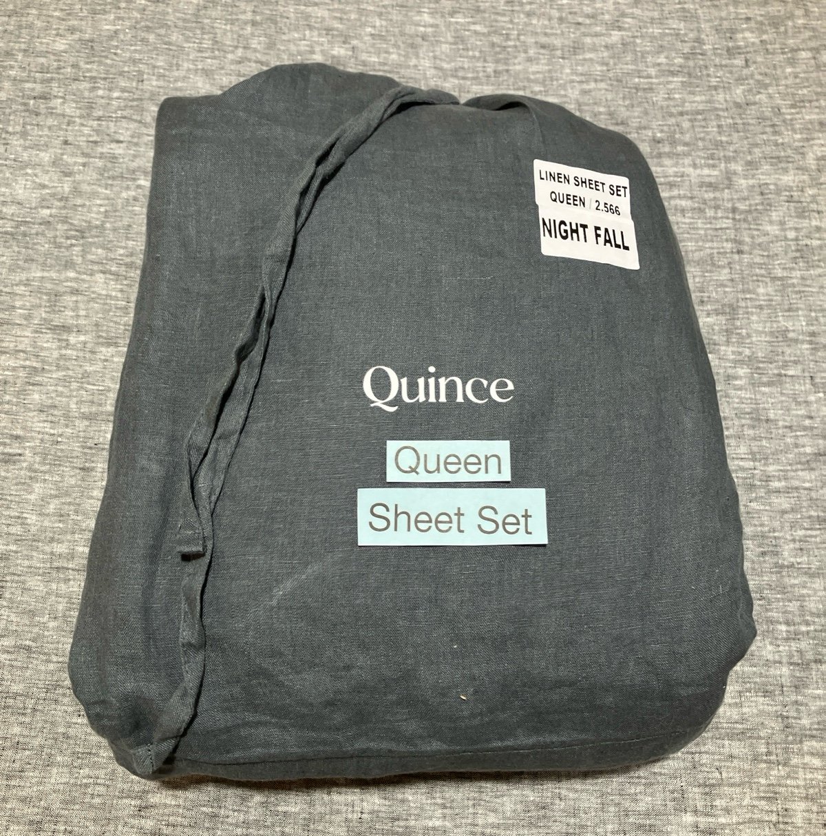 New Quince European Linen Queen Sheet Set M62