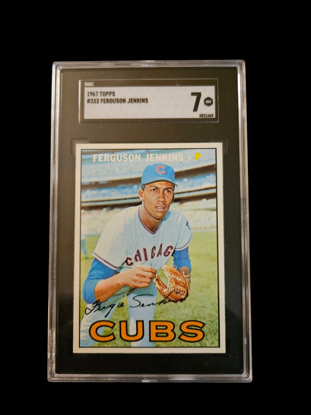 1967 Topps Ferguson Jenkins HOF #333 SGC 7