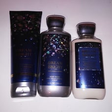 Set of 3 Bath and Body Works Shower Gel Wash Cream Lotion Dream Bright Gift Set