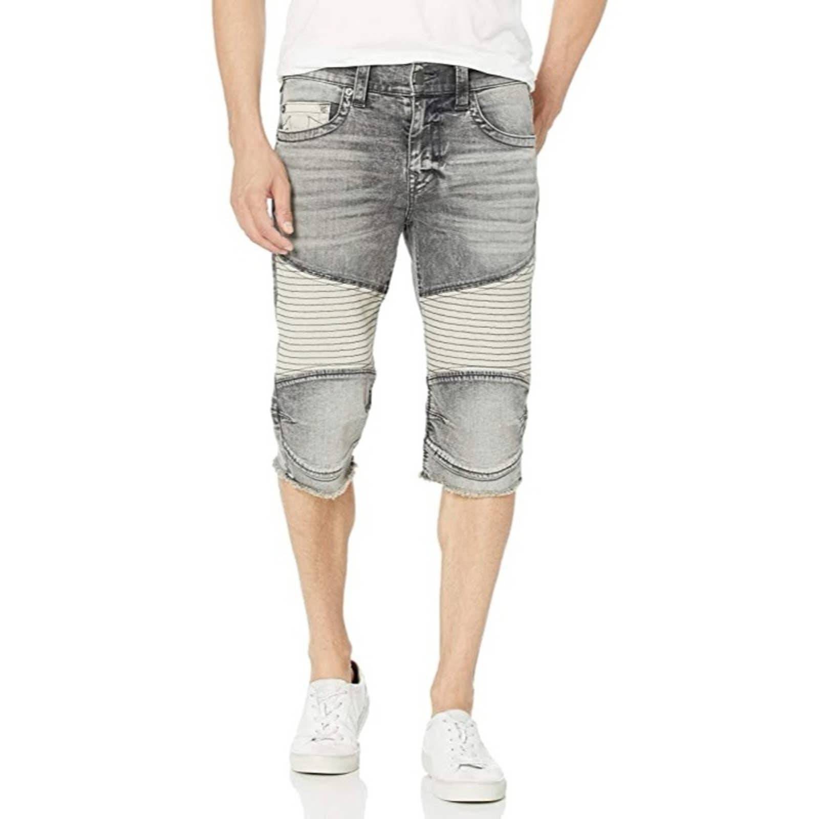 NWT TRUE RELIGION Mens Geno Moto Short