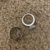 Bridal wedding 2 pc silver set bling ice