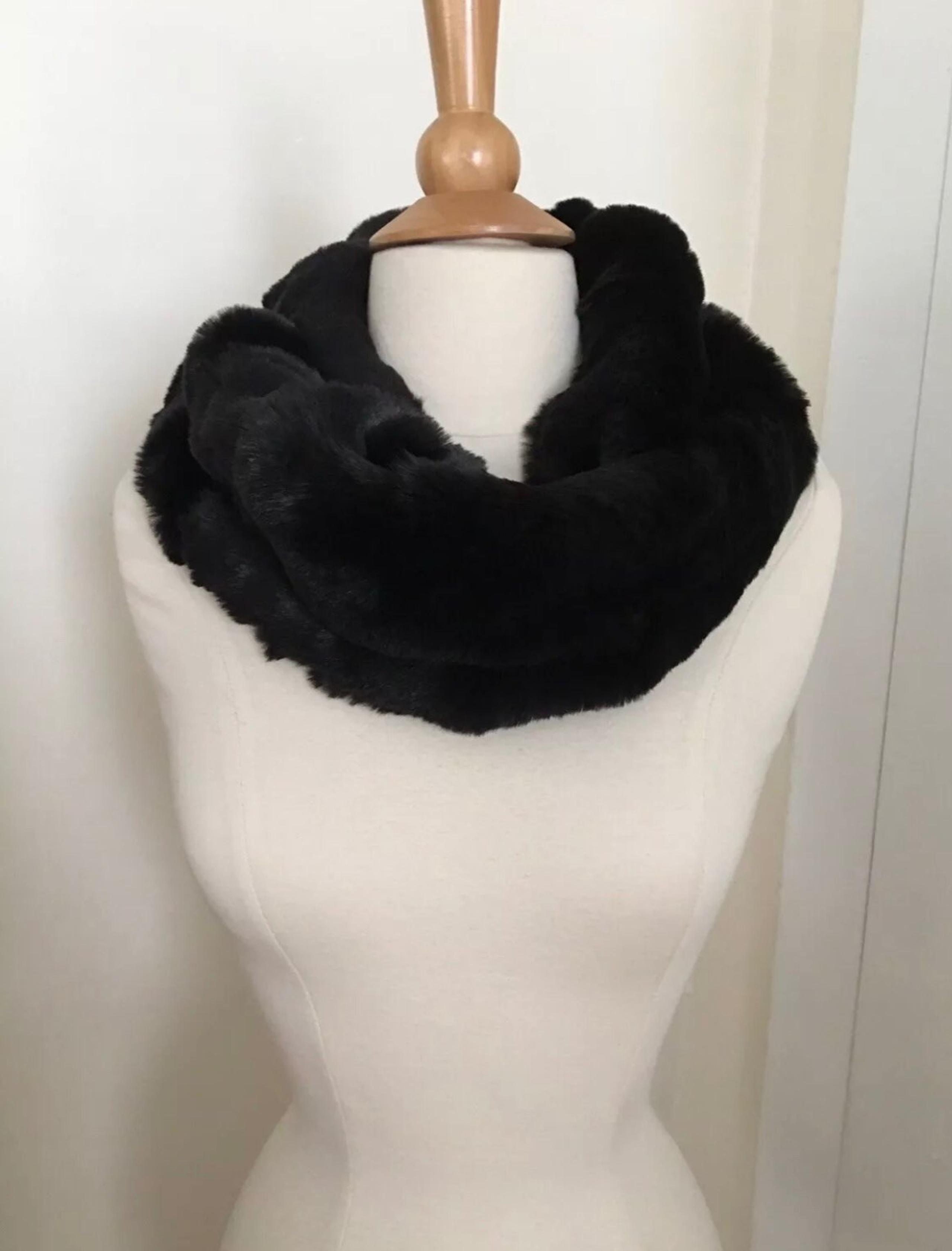 Badgley Mischka Black Infinity Scarf
