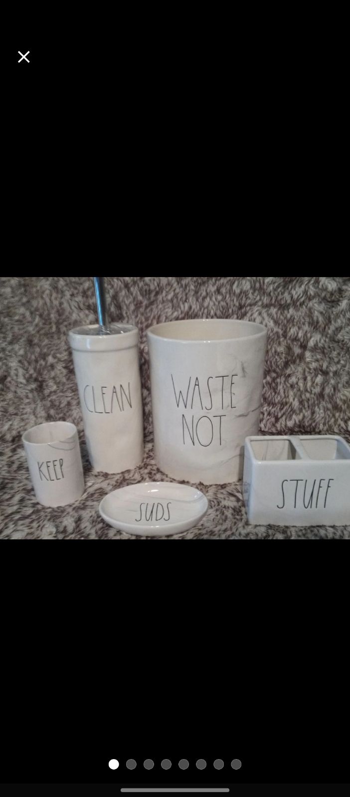 Rae Dunn bathroom set