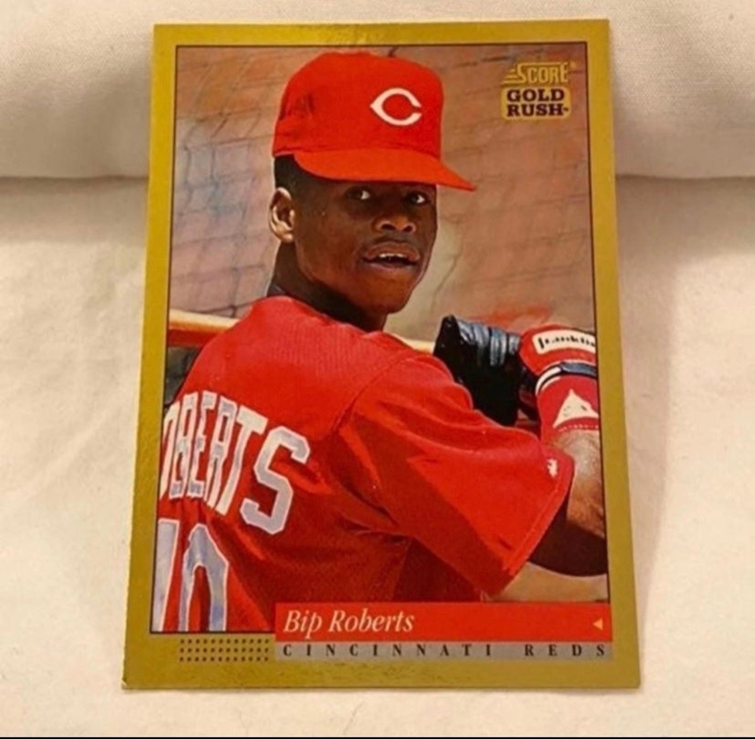 VINTAGE PINNACLE 93 BIP ROBERTS MLB BASEBALL FOIL TRADING CARD - Cincinnati Reds