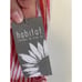 Habitat red striped button up tunic shirt long sleeve roll tab collar stretchy L