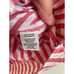Habitat red striped button up tunic shirt long sleeve roll tab collar stretchy L