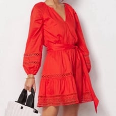 Evereve Juliana Red Dress Size S