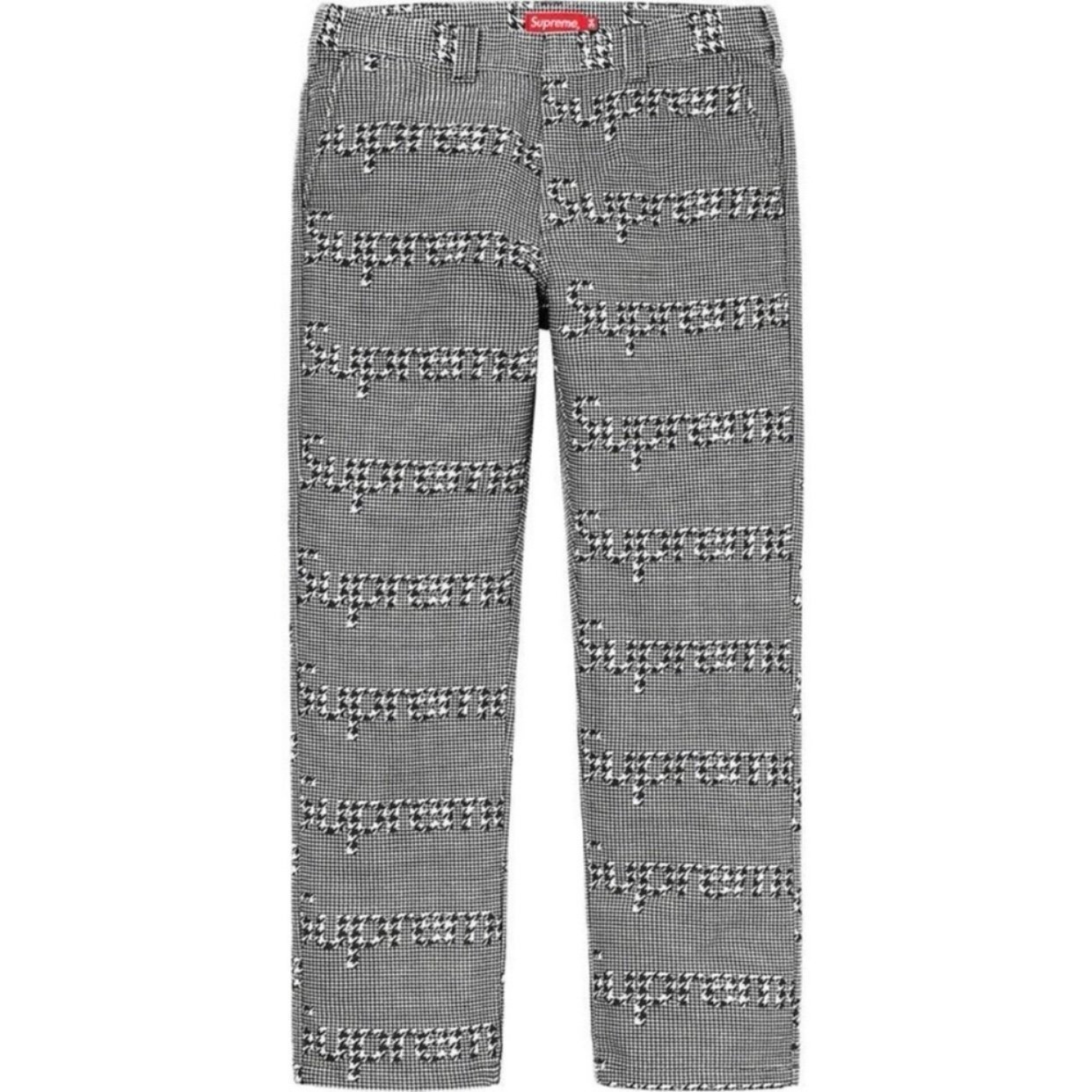 Supreme Work Pant (SS25) White Houndstooth Men's - SS25 - US