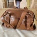 Michael kors leather satchel bag cognac tan