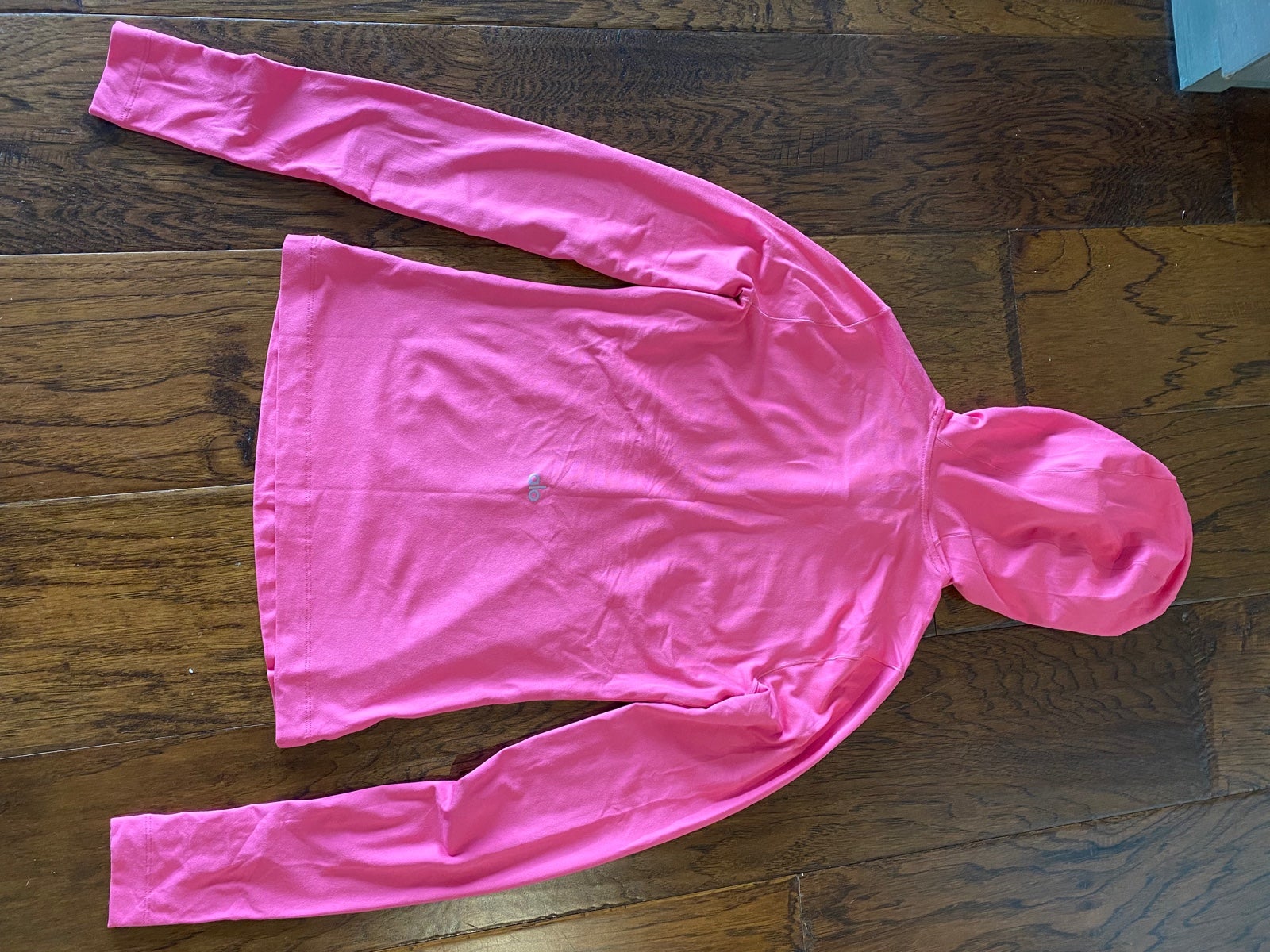 Pink Alo Yoga Hooded Running top XS