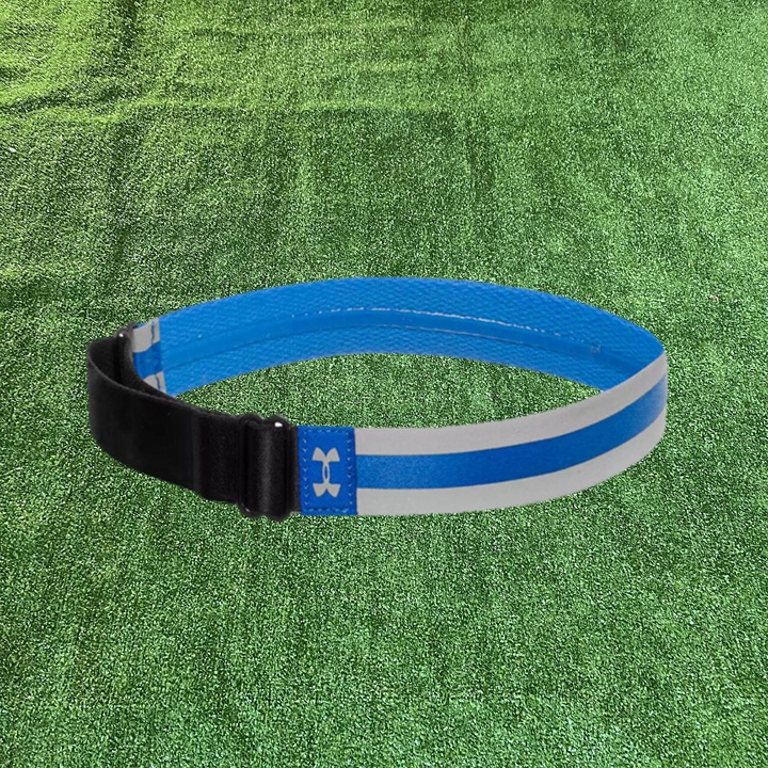 Under Armour UA Reflective Fly By Headband 360° visibility Blue & Silver OS NEW