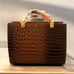 NEW Faux Leather Crocodile Embossed Brown Satchel and Crossbody Purse