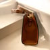 NEW Faux Leather Crocodile Embossed Brown Satchel and Crossbody Purse