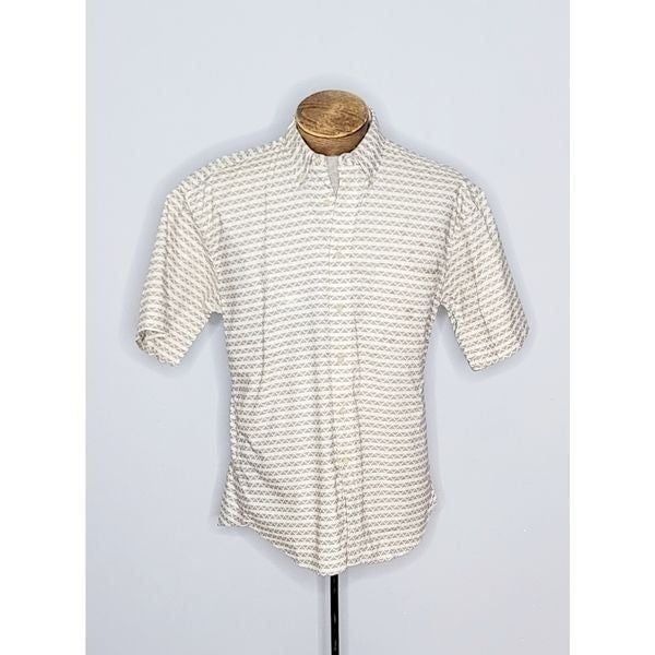 Natural issue Men's Short Sleeve Button Down Shirt